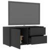 TV Cabinet Gray 31.5"x13.4"x14.2" Engineered Wood - Grey