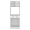 DEPOT E-SHOP Selmer Pantry Cabinet with Drawer and 3-Doors, White - as Pic