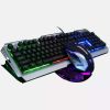 Dragon Metallic Silver Mechanical Gaming Keyboard and Mouse Set - Silver