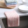 30x30cm 5/10PCS Kitchen Scouring Pad Towel Dishcloth Household Rags Gadget Microfiber Non-stick Oil Table Cleaning Cloth Wipe - 5PCS