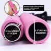 2 Latex Exercise Resistance Band - 2-Section Sticks - All-in-one Strength Weights Equipment for Body Fitness Squat Yoga  - pink