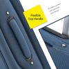 Softside Luggage Expandable 3 Piece Set Suitcase Upright Spinner Softshell Lightweight Luggage Travel Set - as Pic