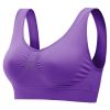 3 Pack Sport Bras For Women Seamless Wire free Bra Light Support Tank Tops For Fitness Workout Sports Yoga Sleep Wearing - PP_GY_MelonRed - S