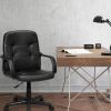 Ergonomic Office Chair with 360-degree Wheels - Black