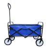 Outdoor Folding Wagon Garden ;  Large Capacity Folding Wagon Garden Shopping Beach Cart ; Heavy Duty Foldable Cart;  for Outdoor Activities;  Beaches;