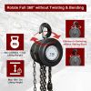 Hand Chain Hoist, 2200 lbs 1 Ton Heavy Duty Chain Hoist 10ft Chain Fall Chain Lift with 2 Chain Hooks for Lifting Good in Transport & Workshop - 1T