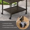 Outdoor Patio Pool Party Ice Drink Bar Table Cooler Trolley  - As pic show - Cooler Trolley