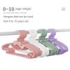 10pcs Kids Clothes Hanger Racks Portable Plastic Display Hangers Windproof Children Coats Hanger Baby Clothing Organizer - pink