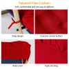 67x22in Chaise Lounger Cushion Recliner Rocking Chair Sofa Mat Deck Chair Cushion - Red