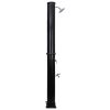 Outdoor Solar Shower with Shower Head and Faucet 10.6 gal - Black