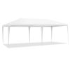 10 x 20 Feet Outdoor Party Wedding Canopy Tent with Removable Walls and Carry Bag - white