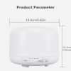 1pc 500ML/17.6OZ Air Humidifier; Aroma Diffuser; Aromatherapy Machine; Remote Control Aromatherapy Machine; Home Essential Oil Diffuser - Warm Light