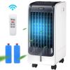 110V Portable Cooling Evaporative Fan with 3-Speed and 8H Timer Function - as show