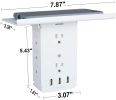 Bosonshop Wall Outlet Extender-2 Pack Surge Protector Multifunctional Outlet Wall Plug with 3 USB Ports(3.4A Total), 8 AC Outlets, Removable Outlet Sh