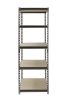 Muscle Rack 48"W x 24"D x 72"H 5-Shelf Steel Freestanding Shelves, Silver-Vein - Silver-Vein