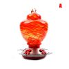 Hummingbird Feeder for Outdoors Hand Blown Colorful Glass Feeder with Ant Moat Gardening Supplies Bird Feeder Ant Proof - g