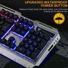 Dragon Metallic Silver Mechanical Gaming Keyboard and Mouse Set - Silver