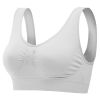 3 Pack Sport Bras For Women Seamless Wire free Bra Light Support Tank Tops For Fitness Workout Sports Yoga Sleep Wearing - WH_WH_WH - 4XL