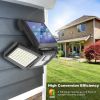 2 Pack Solar Lights Outdoor 128 LED 800LM Cordless LED Solar Motion Sensor Lights IP65 Waterproof Security LED Flood Light - LED Solar Motion Sensor L