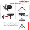 5 Core Drum Throne | Drum Seat Height Adjustable Padded Drum Stool | Guitar Chai with Anti-Slip Feet, Drum Throne for Kids and Adults- DS 01 BLK - Bla