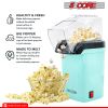 Popcorn Machine Hot Air Electric Popper Kernel Corn Maker Bpa Free No Oil 5 Core POP - Sea Green