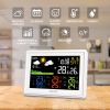 WIRELESS COLOR WEATHER STATION WITH 3 REMOTE SENSORS - white