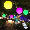 Remote Control Color-changing LED Luminous Beach Ball; Concert Atmosphere Props Swimming Pool Pvc Inflatable Flashing Ball For Party Supplies - 40cm/1