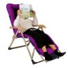 67x22in Chaise Lounger Cushion Recliner Rocking Chair Sofa Mat Deck Chair Cushion - Purple