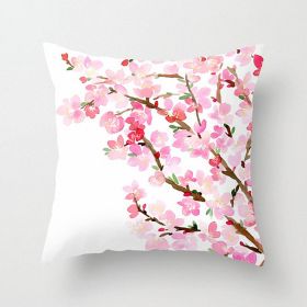 Fashion Simple Flower Pillow Cover (Option: DRD45 4-45x45cm)