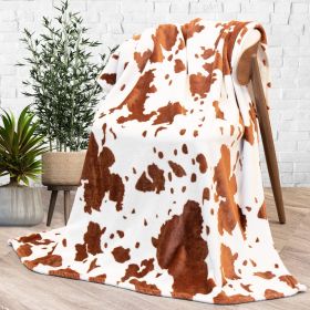 Cow Print Blanket Flannel Blanket (Option: 1style-70 √ó 100cm)