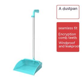 Household Plastic Garbage Dustpan (Color: Blue)