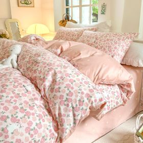 Cotton Four-piece Set Simple Small Floral Bedding (Option: Meet Romance-120cm)