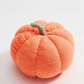 Simple Small Pumpkin Pillow Cute Sofa Cushion (Option: Orange-18cm)