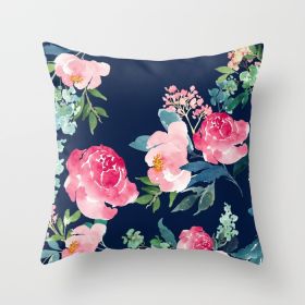 Fashion Simple Flower Pillow Cover (Option: DRD45 12-45x45cm)