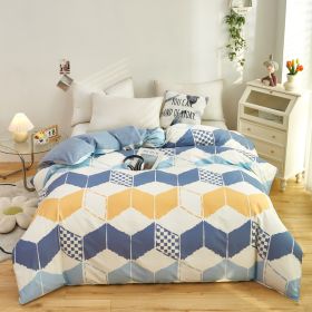 Cotton Single And Double Student Dormitory Three Piece Quilt Cover (Option: Karloff-Double Quilt Cover 220x 240cm)