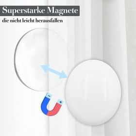 Household Magnetic Curtain Shower Curtain Counterweight Device (Option: White Single)