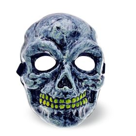 Sticky EL Wire Special Halloween Horror Ghost Skull Mask (Option: Vintage Skull-Standard)