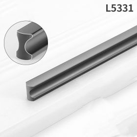 Gold Wardrobe Door Handle Lengthened Aluminum Alloy Cabinet Drawer Cabinet Door Handle (Option: I type Gray1000)