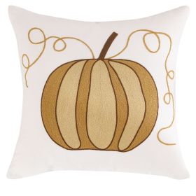 Pumpkin Embroidered Halloween Pillow Cover Lumbar Support (Option: Pumpkin 4-45 √ó 45cm-Excluding pillow covers)