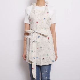 Parent-Child Home Model Cotton Apron (Option: Little Navy-Children's)