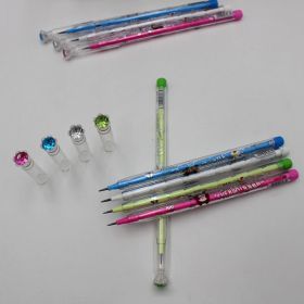 4 PCS Set Non-sharpening Pencil Cute Stationery Cartoon (Option: Rolling pen-4PcsPencil)