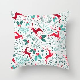 Christmas Household Pillow Cushion Pillowcase (Option: DRD210 23-45x45cm)