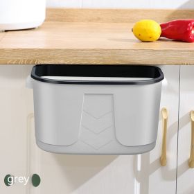 Wall-mounted Trash Can Bathroom Kitchen (Option: Gray Without Cover)