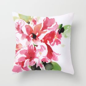 Fashion Simple Flower Pillow Cover (Option: DRD45 6-45x45cm)