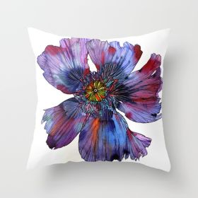 Fashion Simple Flower Pillow Cover (Option: DRD45 11-45x45cm)