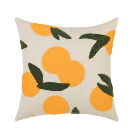 Cushion Pillow Cover Home Sofa Pillow (Option: Chunhui Sweet Orange-45x45cm Without Core)