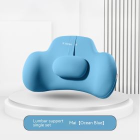 Car Memory Foam 3D Surround Neck Pillow (Option: Blue Waist Pillow)