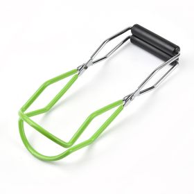 Stainless Steel Non-slip Can Clamp Portable Platter Clamp Glass Bottle Clamp Bottle Kitchen Tool (Color: Green)