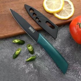 Stainless Steel Kitchen Knife Set (Option: Fruit Knife Dark Green)