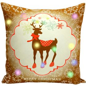Short Plush Lantern Christmas Printed Pillowcase (Option: SDC 10-45x45cm)
